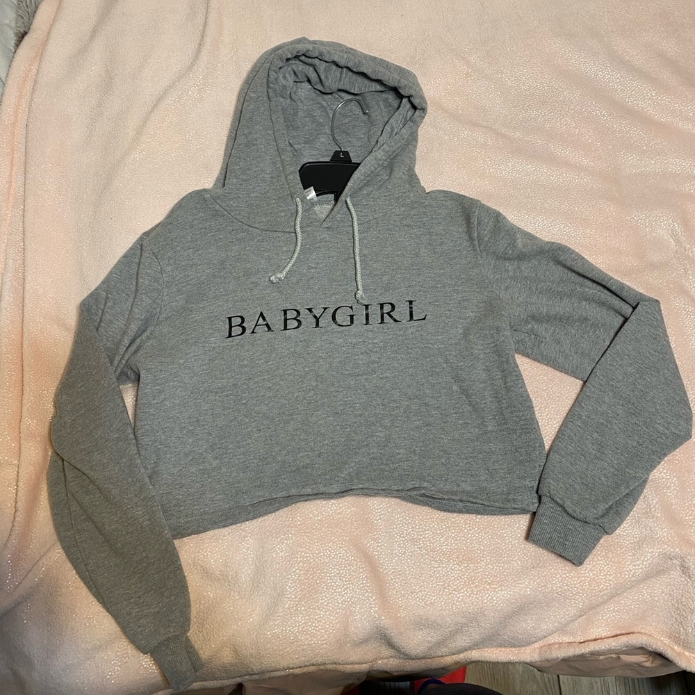 M Baby girl crop hoodie